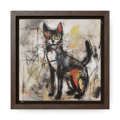 Cat 59, Gallery Canvas Wraps, Square Frame