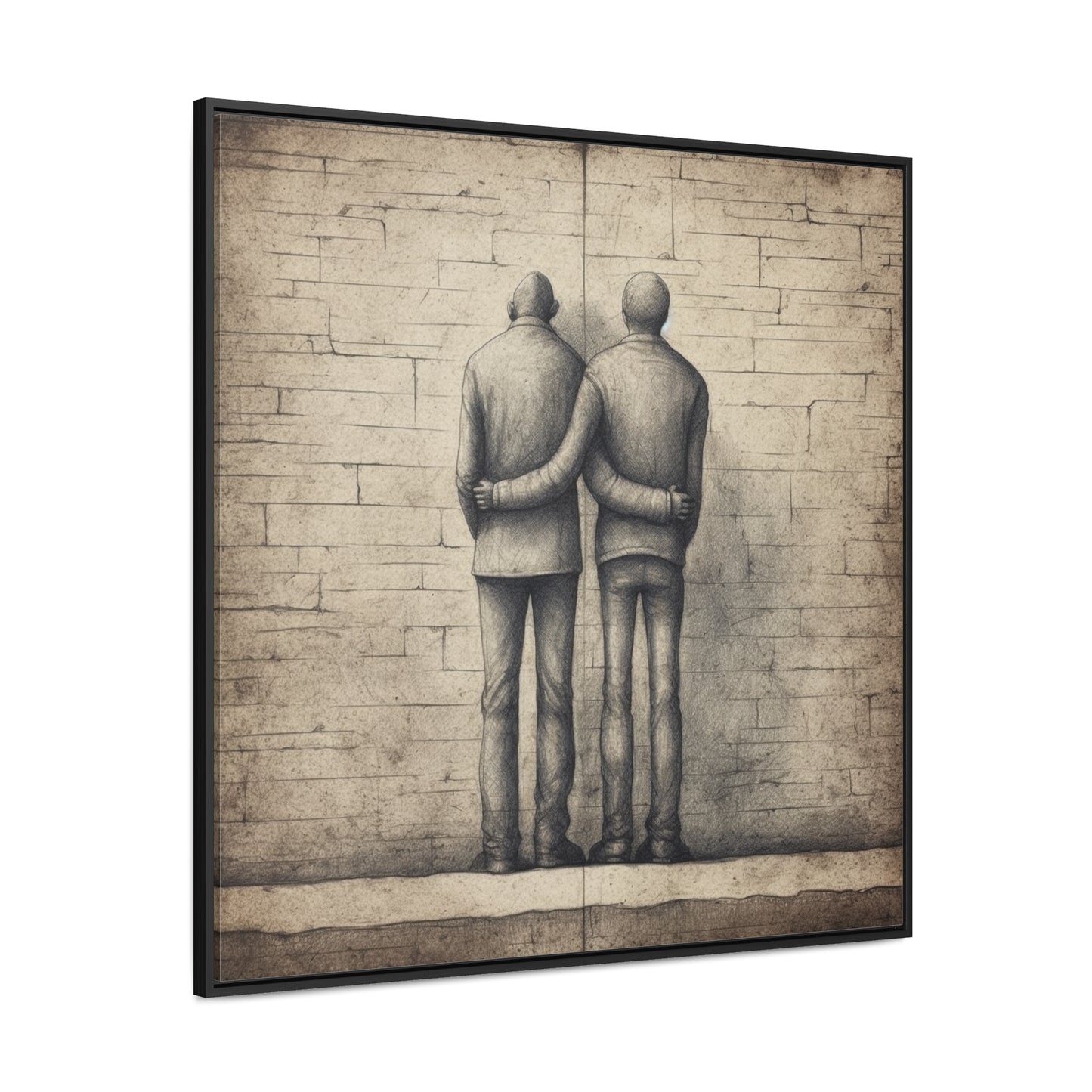 The Courage of Vulnerability 10, Valentinii, Gallery Canvas Wraps, Square Frame