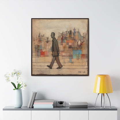 Sad Man 20, Valentinii, Gallery Canvas Wraps, Square Frame