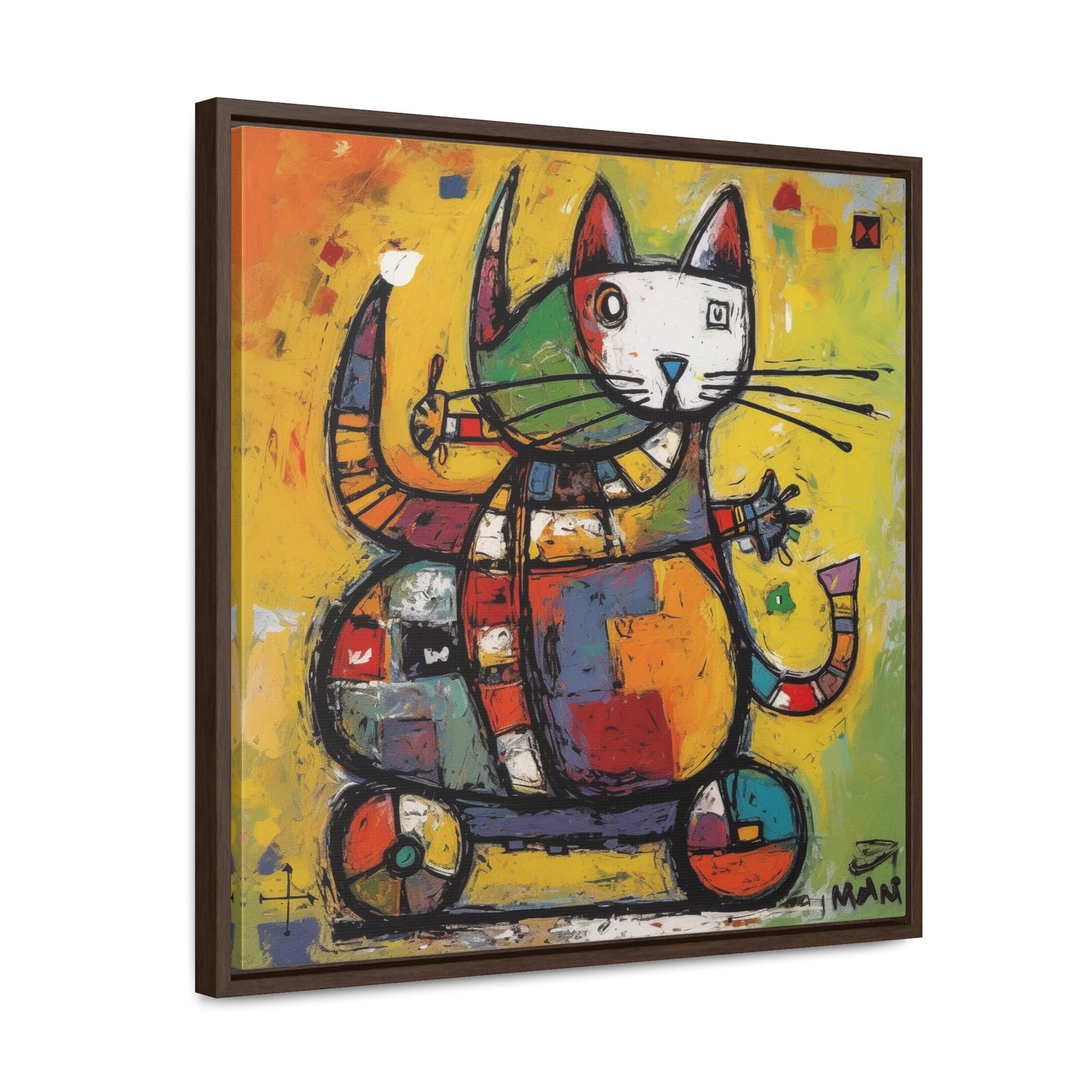 Cat 139, Gallery Canvas Wraps, Square Frame