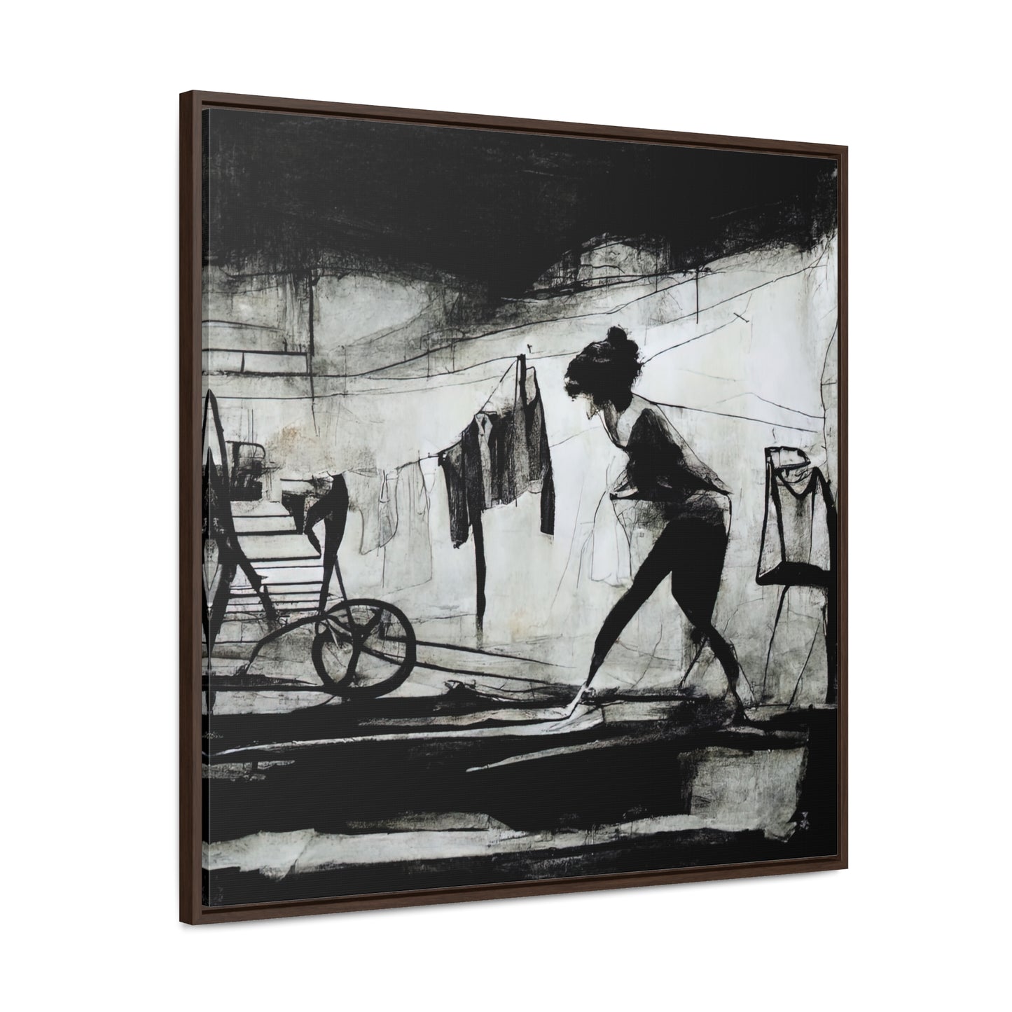 Domestic Memories 23, Valentinii, Gallery Canvas Wraps, Square Frame