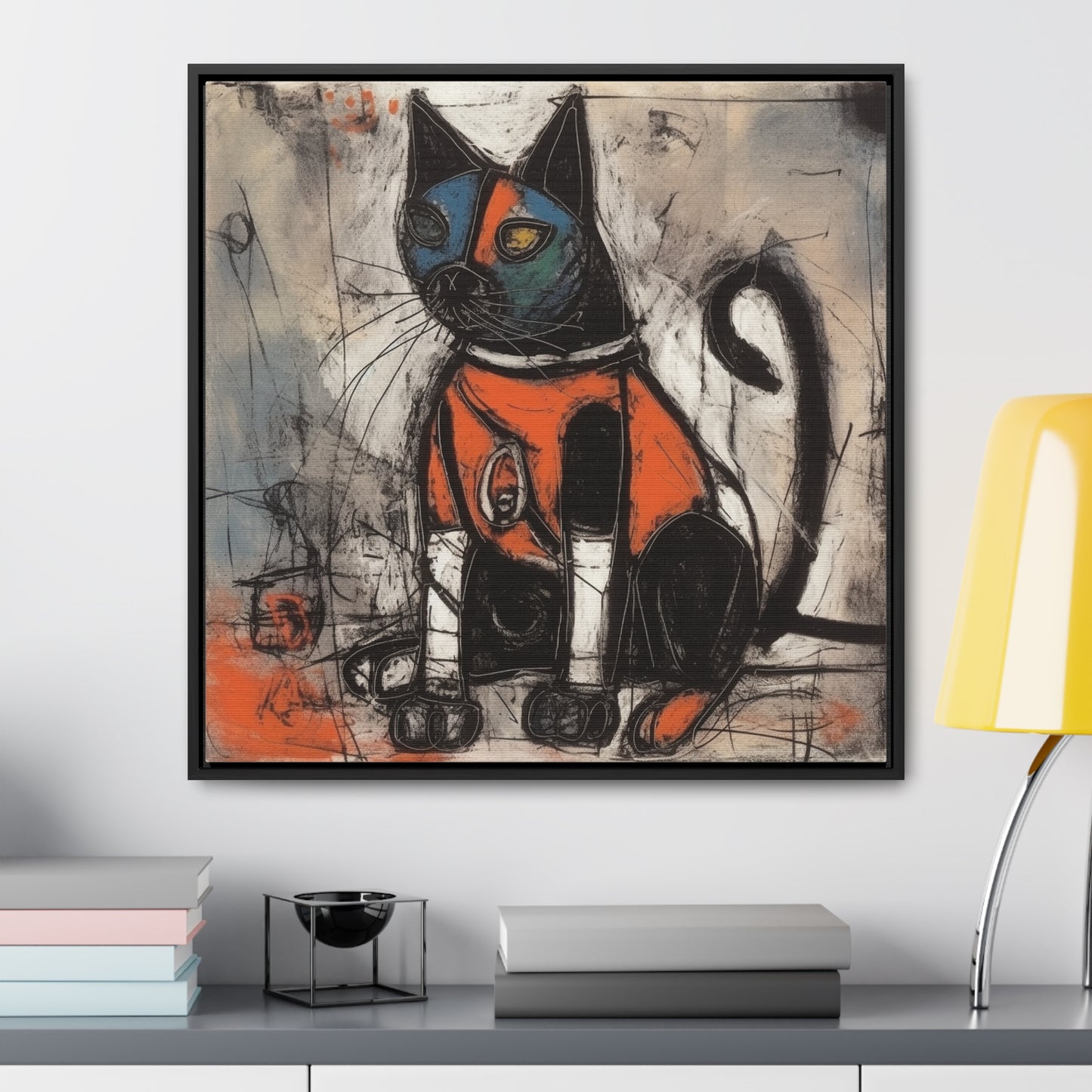 Cat 34, Gallery Canvas Wraps, Square Frame