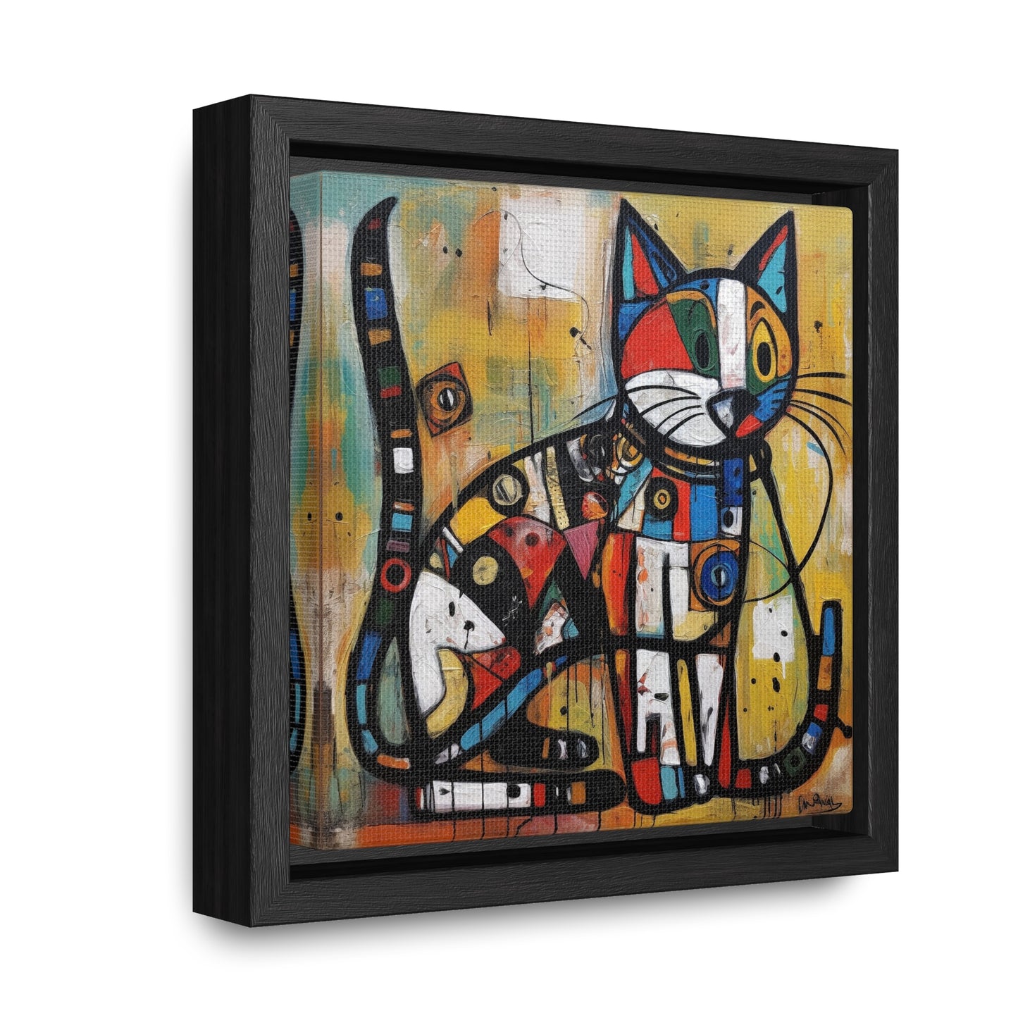 Cat 101, Gallery Canvas Wraps, Square Frame