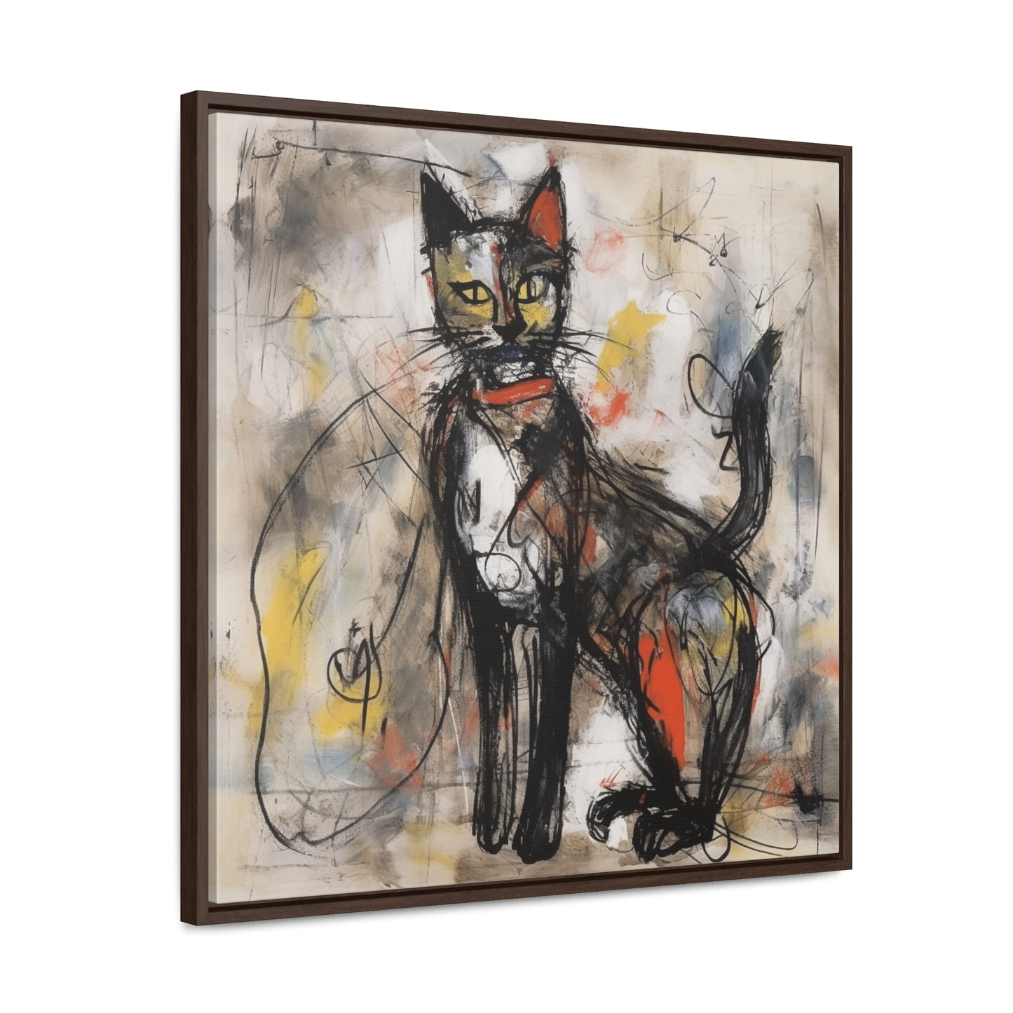 Cat 60, Gallery Canvas Wraps, Square Frame