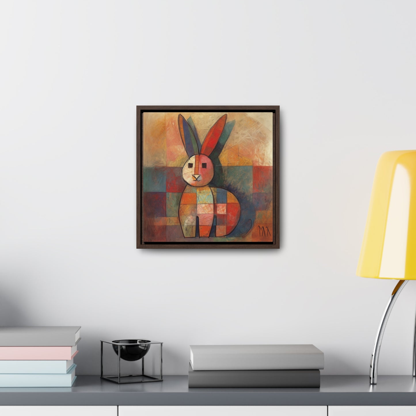 Rabbit 36, Gallery Canvas Wraps, Square Frame