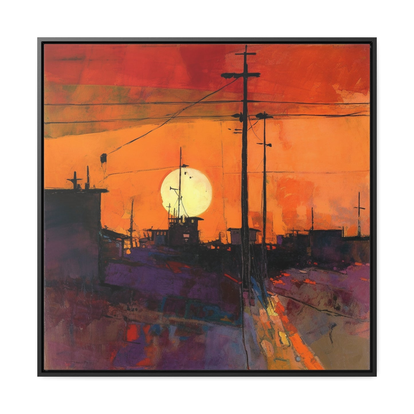 Land of the Sun 73, Valentinii, Gallery Canvas Wraps, Square Frame