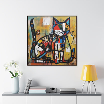 Cat 101, Gallery Canvas Wraps, Square Frame