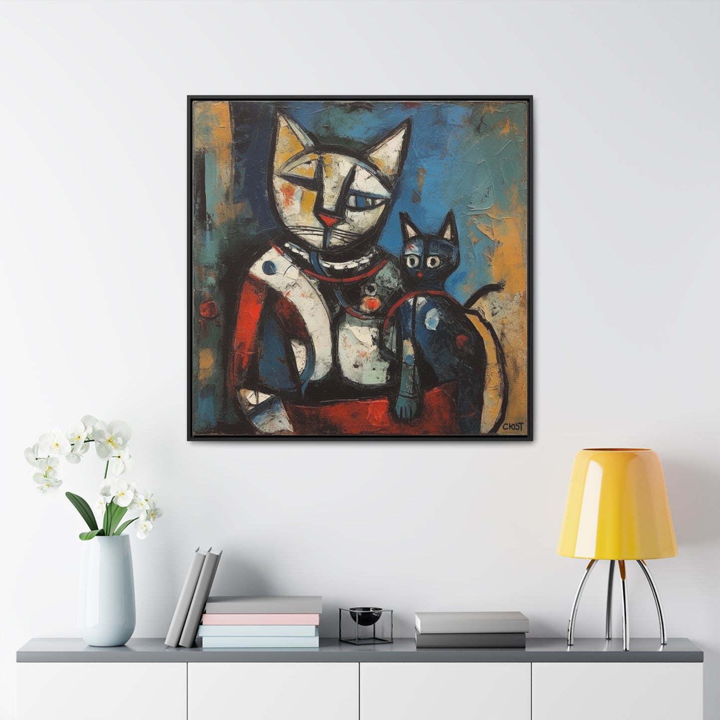 Cat 83, Gallery Canvas Wraps, Square Frame