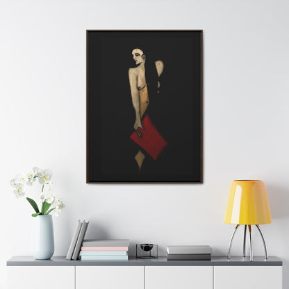 The Shadow Woman, Original Eduard Pavel, Gallery Canvas Wraps, Vertical Frame