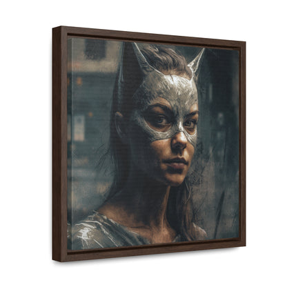 Cat Woman 23, Gallery Canvas Wraps, Square Frame