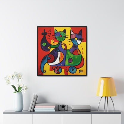 Cat 151, Gallery Canvas Wraps, Square Frame