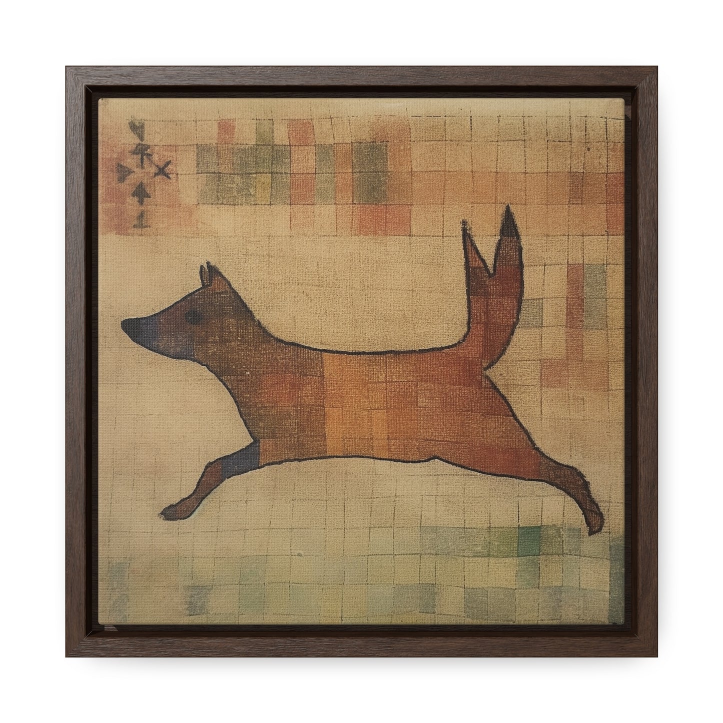 V Dog, Gallery Canvas Wraps, Square Frame