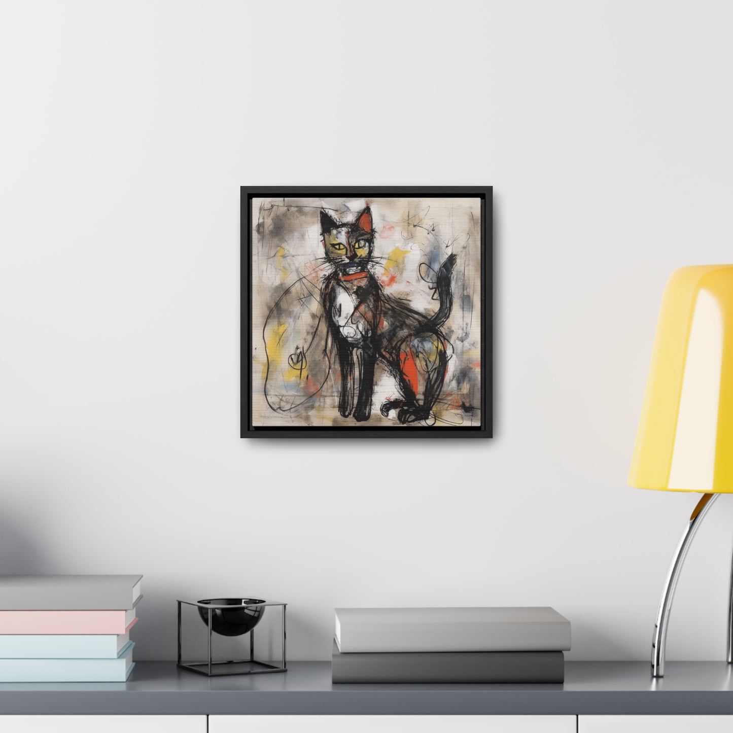 Cat 60, Gallery Canvas Wraps, Square Frame