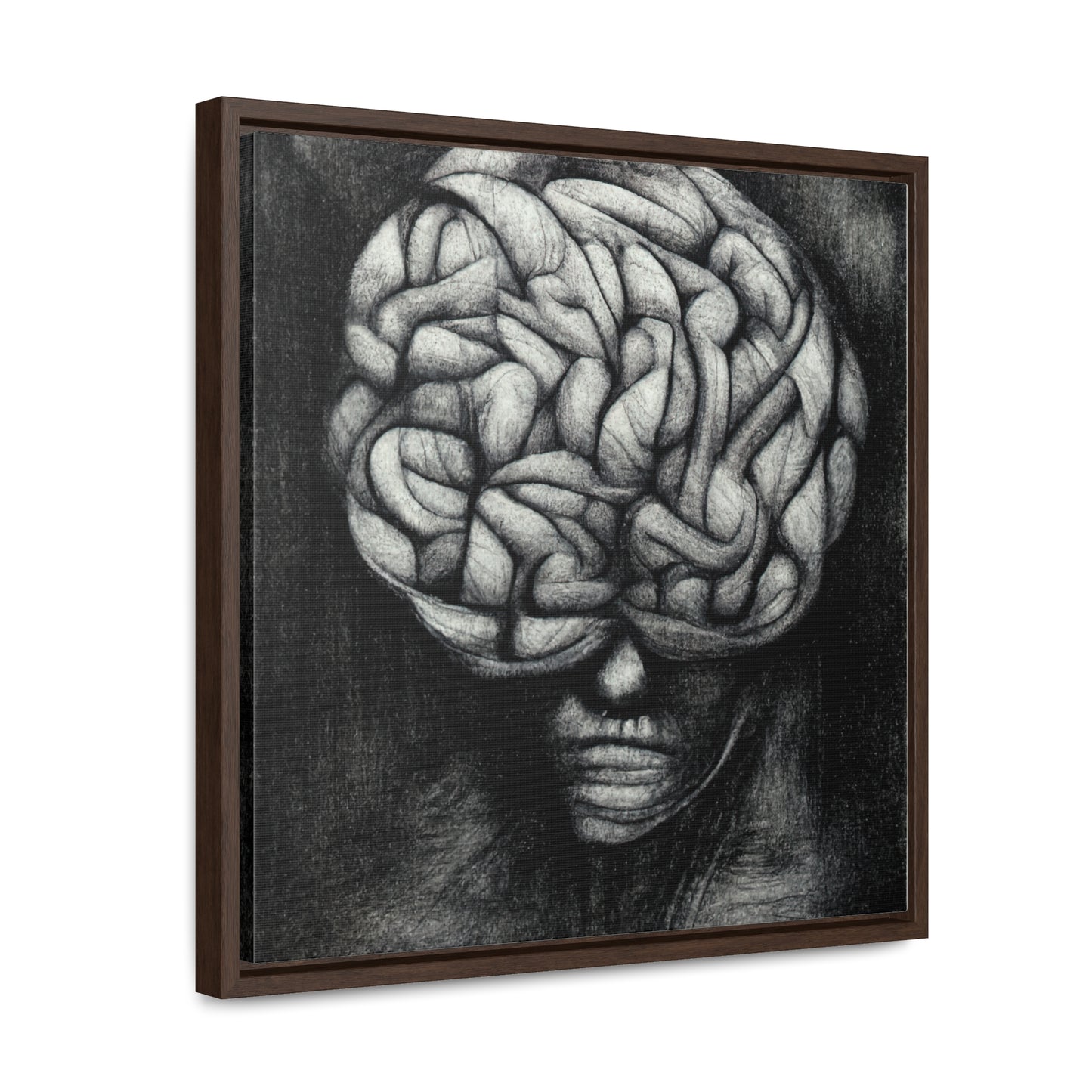 Brain 34, Valentinii, Gallery Canvas Wraps, Square Frame