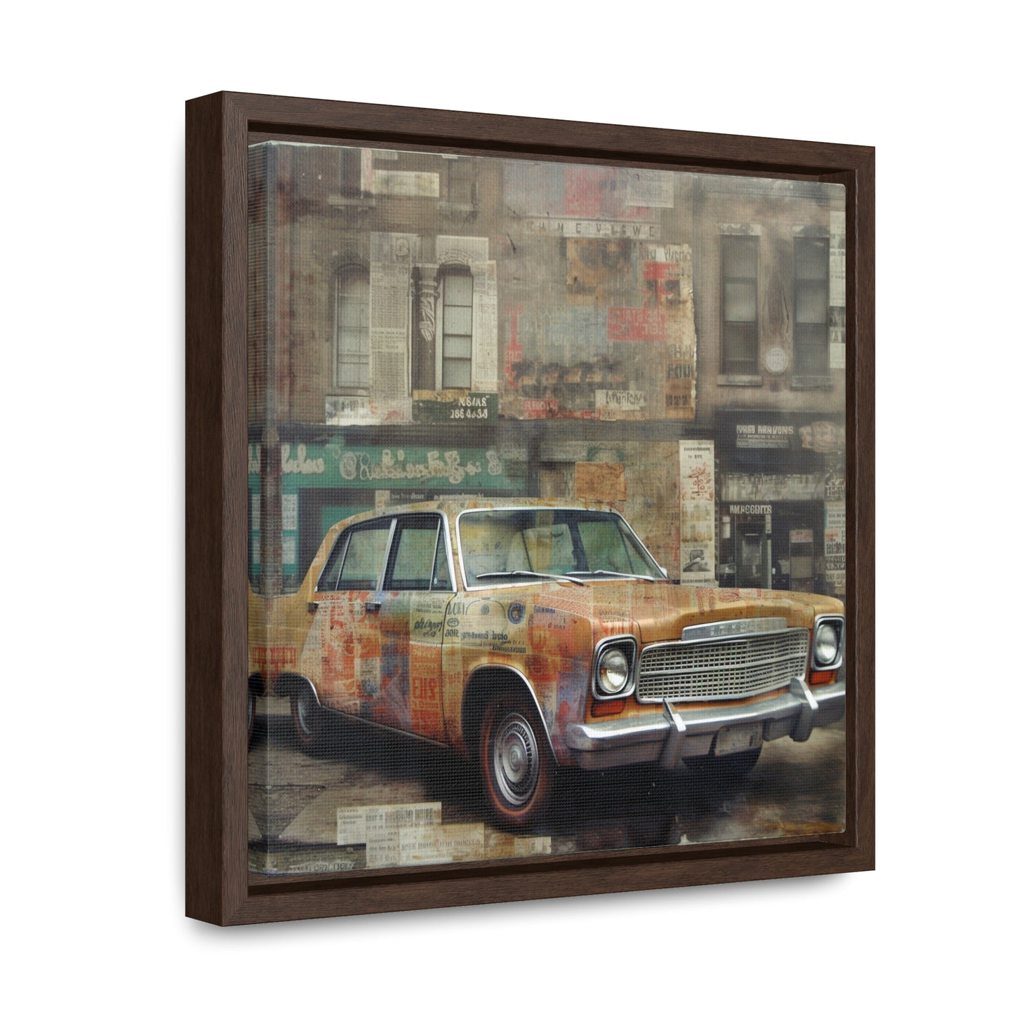 USA 6, Gallery Canvas Wraps, Square Frame