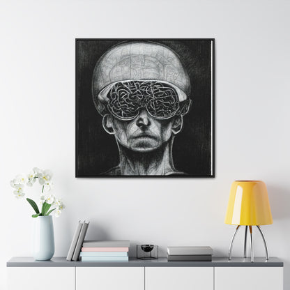 Brain 14, Valentinii, Gallery Canvas Wraps, Square Frame