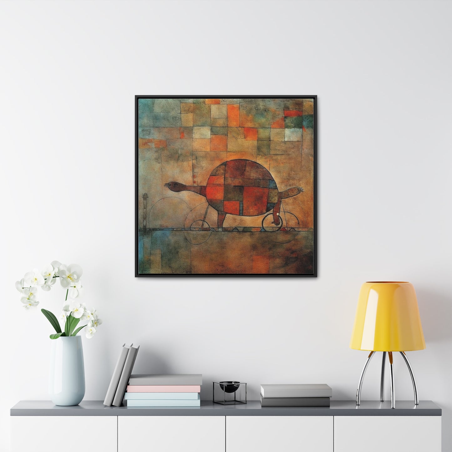 Turtle 11, Gallery Canvas Wraps, Square Frame