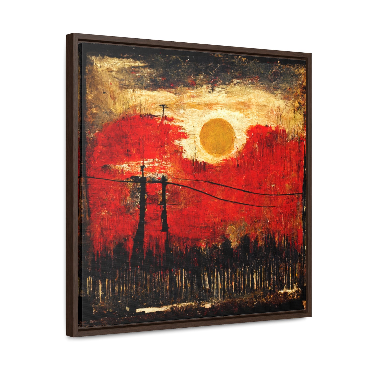 Land of the Sun 20, Valentinii, Gallery Canvas Wraps, Square Frame