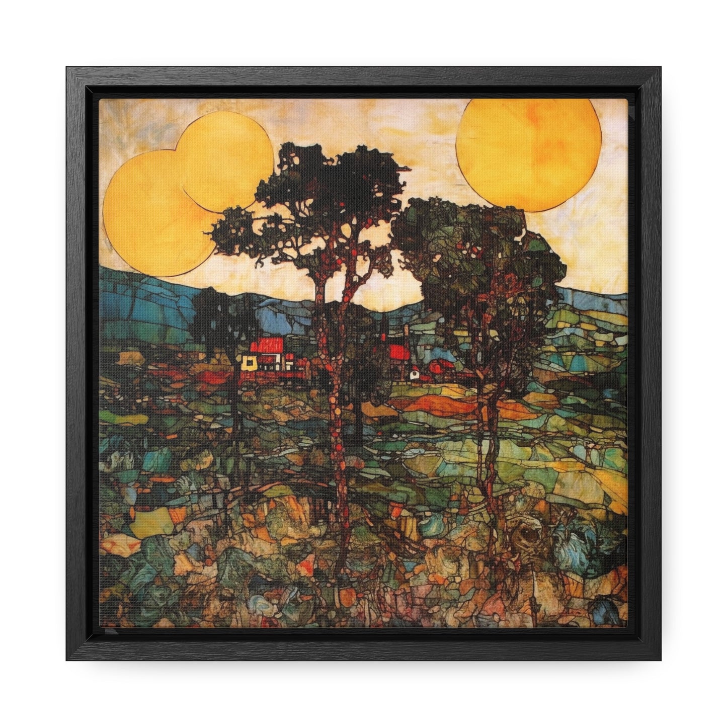 Land of the Sun 42, Valentinii, Gallery Canvas Wraps, Square Frame