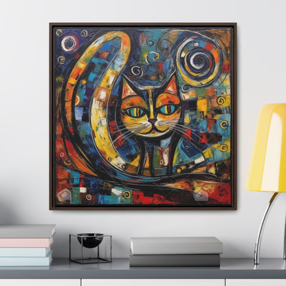 Cat 120, Gallery Canvas Wraps, Square Frame