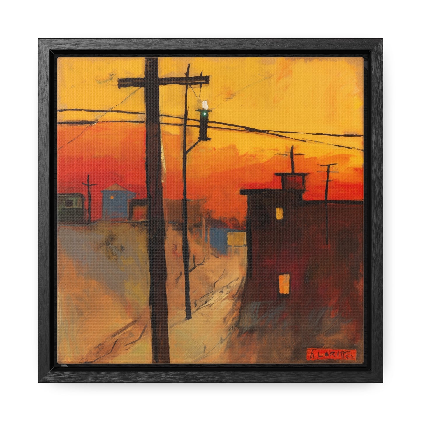 Land of the Sun 76, Valentinii, Gallery Canvas Wraps, Square Frame