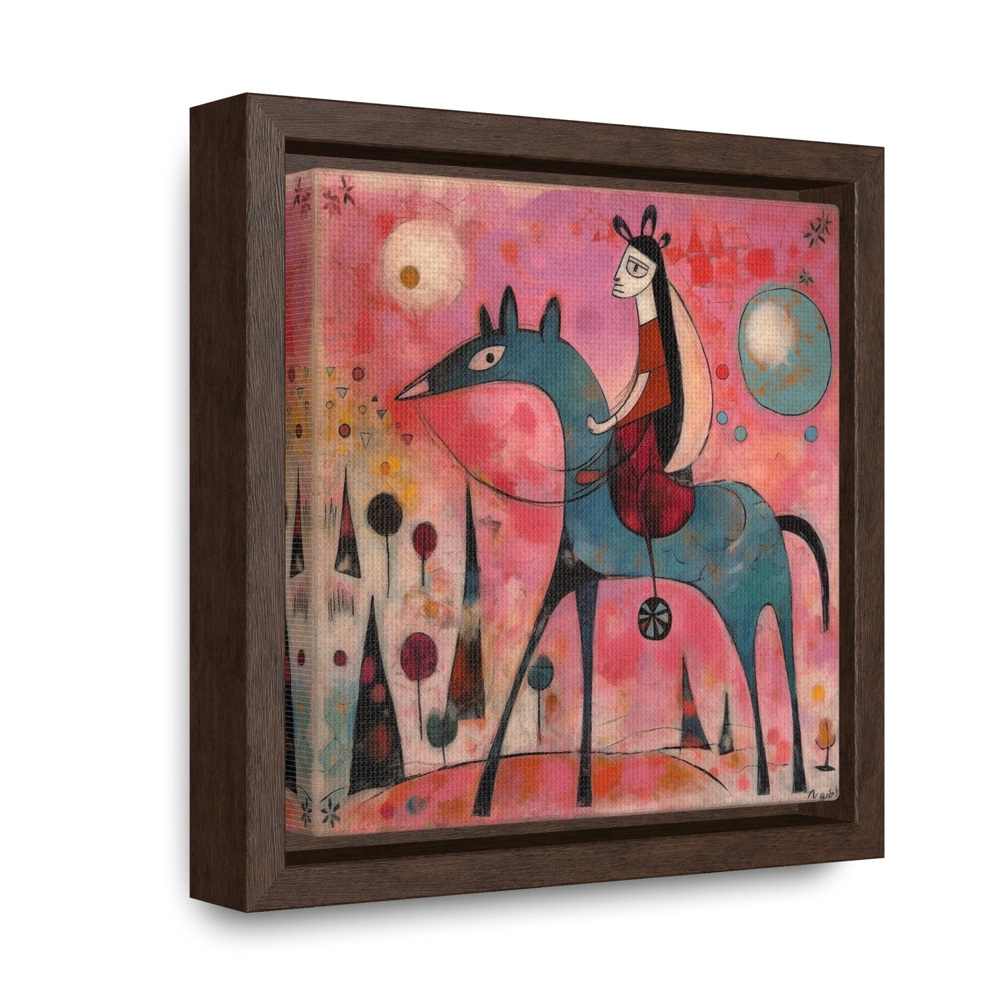 The Dreams of the Child 45, Gallery Canvas Wraps, Square Frame