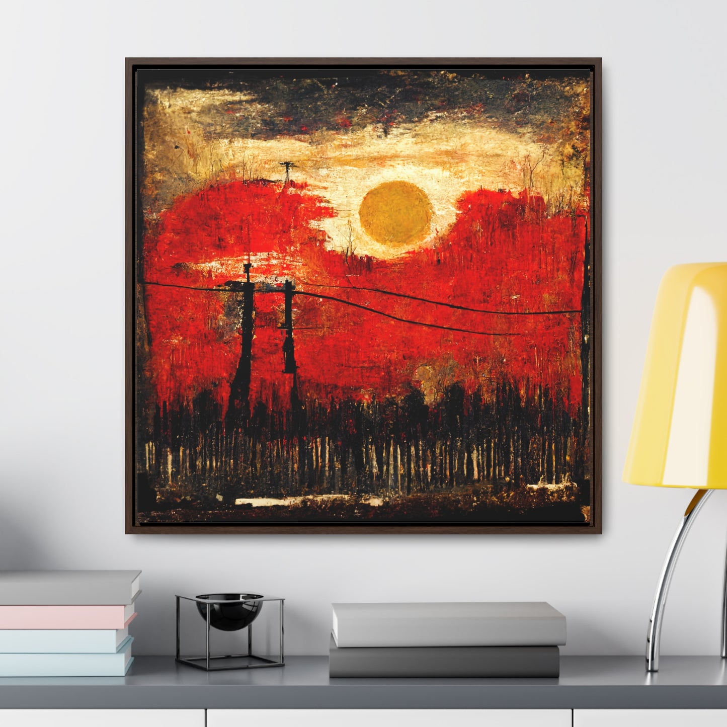 Land of the Sun 20, Valentinii, Gallery Canvas Wraps, Square Frame