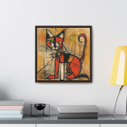 Cat 52, Gallery Canvas Wraps, Square Frame