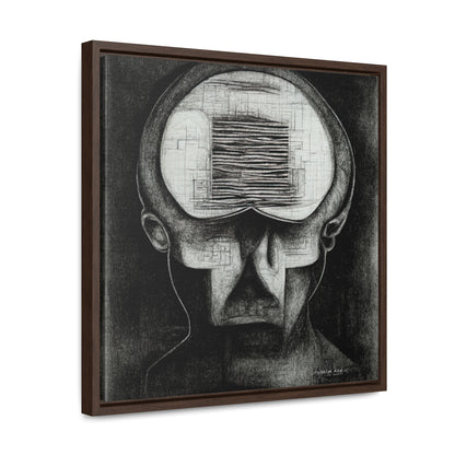 Brain 58, Valentinii, Gallery Canvas Wraps, Square Frame