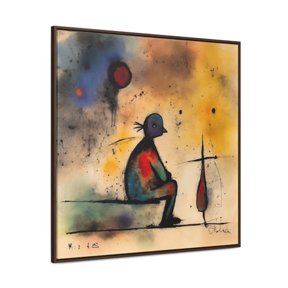 Sad Man 17, Valentinii, Gallery Canvas Wraps, Square Frame