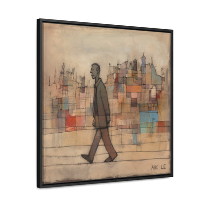 Sad Man 20, Valentinii, Gallery Canvas Wraps, Square Frame