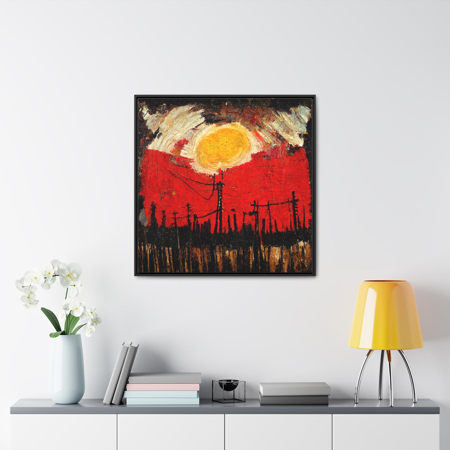 Land of the Sun 37, Valentinii, Gallery Canvas Wraps, Square Frame