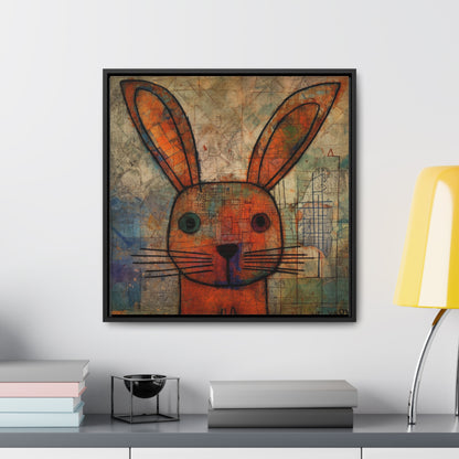 Rabbit 19, Gallery Canvas Wraps, Square Frame