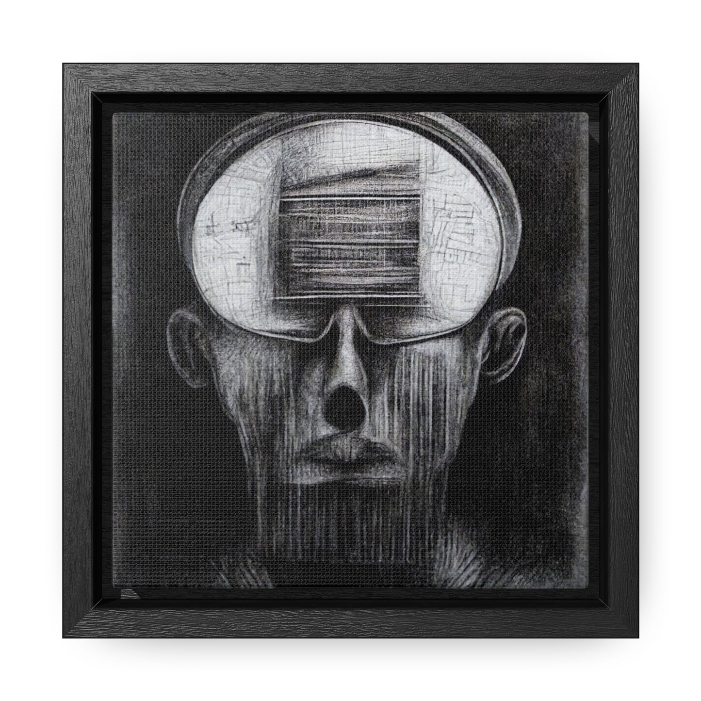 Brain 48, Valentinii, Gallery Canvas Wraps, Square Frame