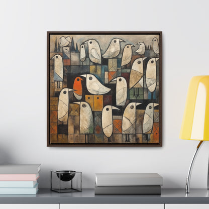 Bird 12, Gallery Canvas Wraps, Square Frame