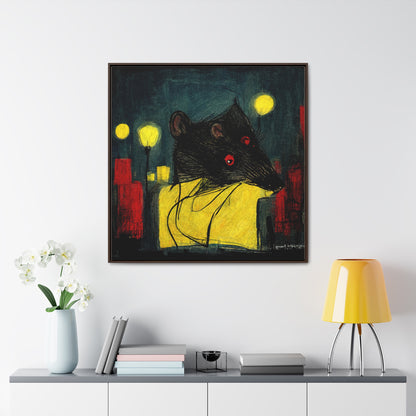 Urban Rat 5, Valentinii, Gallery Canvas Wraps, Square Frame