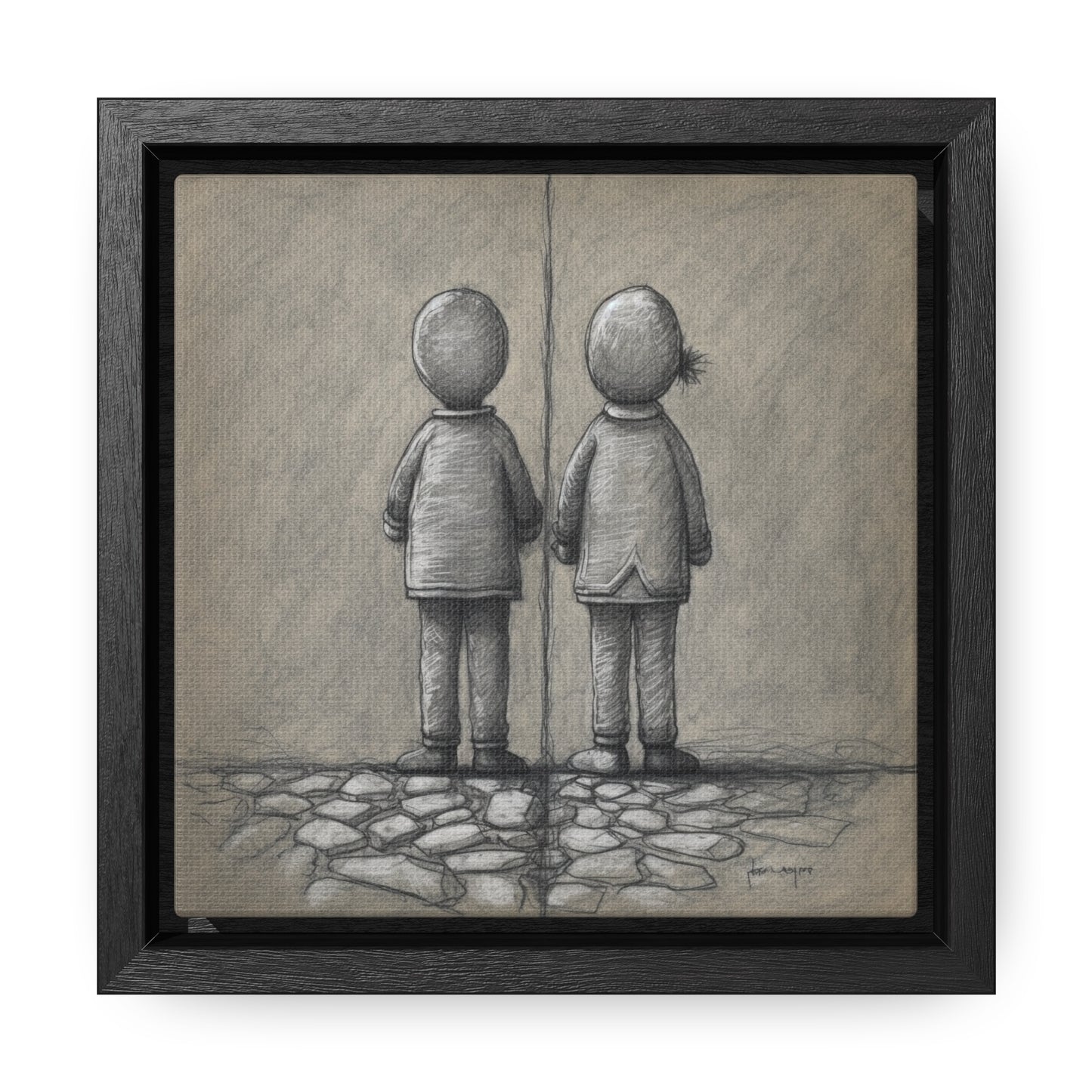 The Courage of Vulnerability 7, Valentinii, Gallery Canvas Wraps, Square Frame