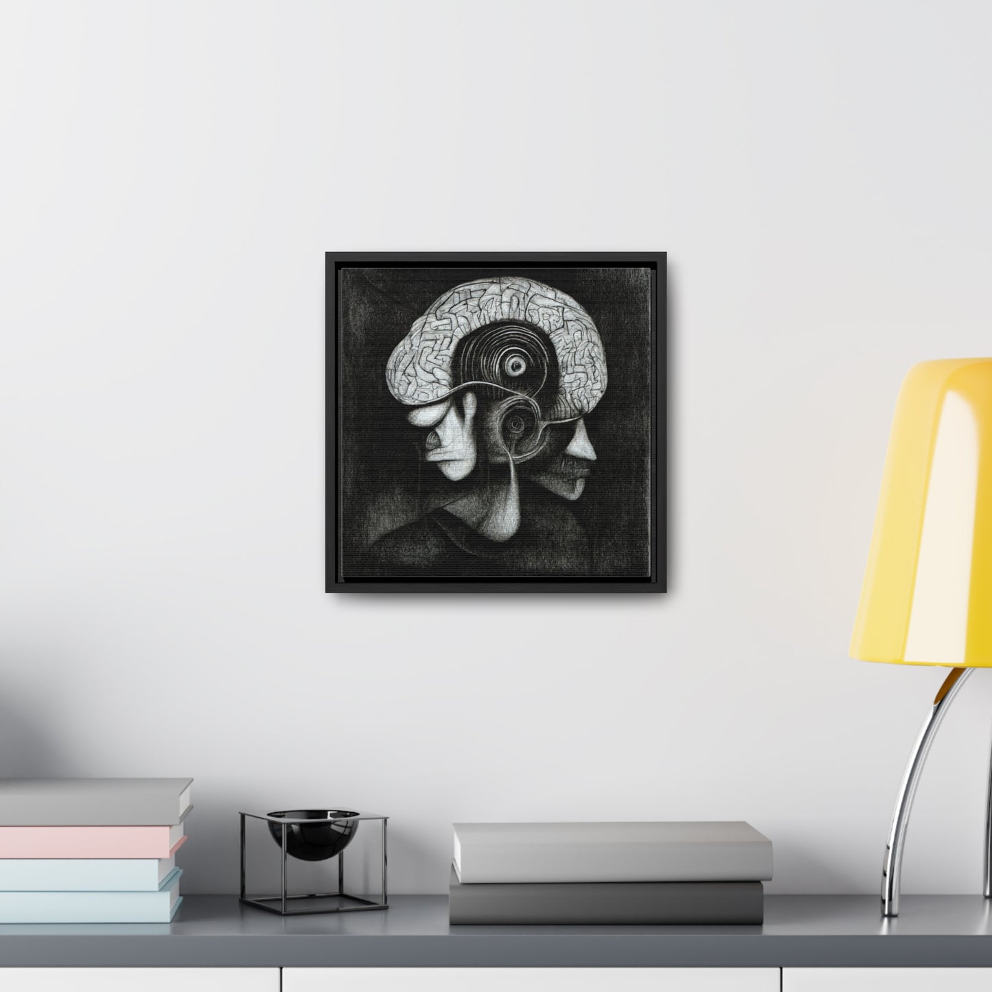 Brain 6, Valentinii, Gallery Canvas Wraps, Square Frame