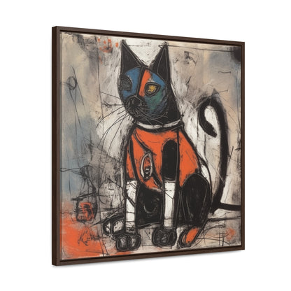 Cat 34, Gallery Canvas Wraps, Square Frame