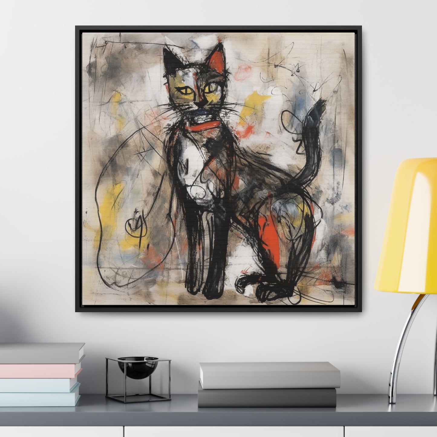 Cat 60, Gallery Canvas Wraps, Square Frame