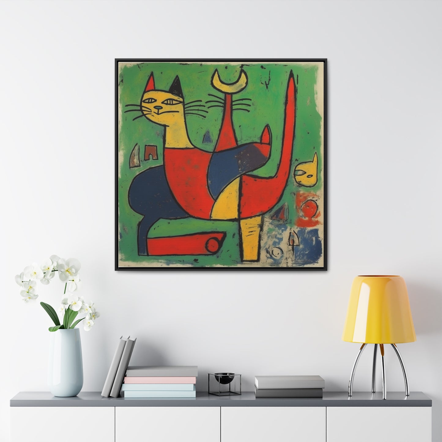 Cat 136, Gallery Canvas Wraps, Square Frame