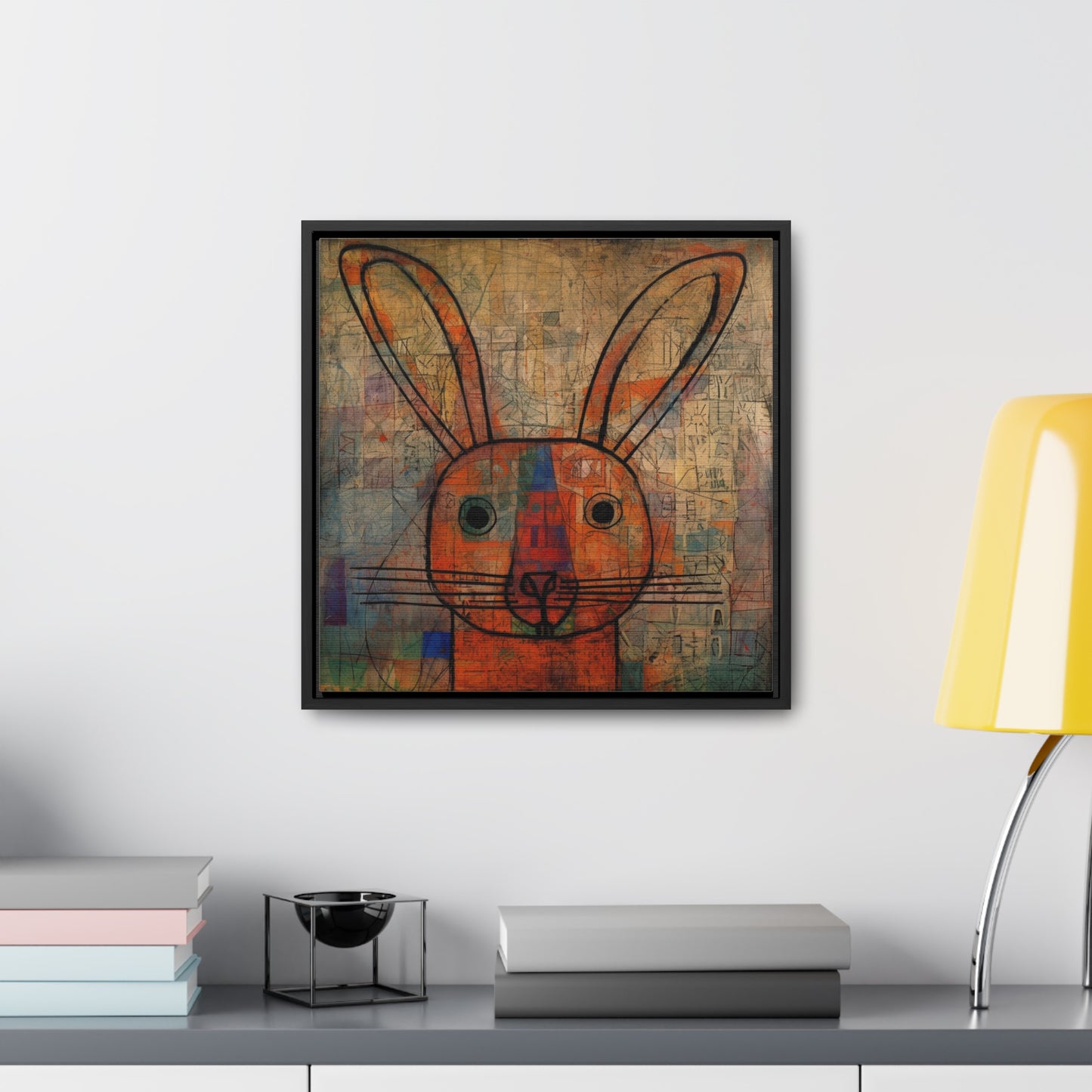 Rabbit 6, Gallery Canvas Wraps, Square Frame