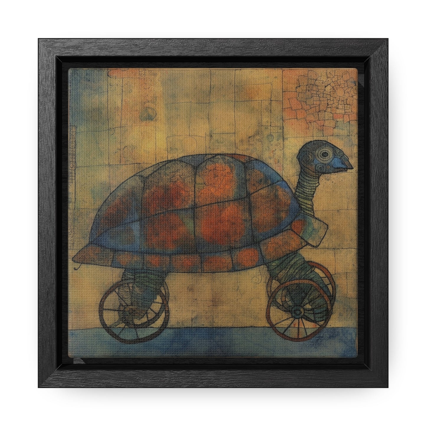 Turtle 18, Gallery Canvas Wraps, Square Frame