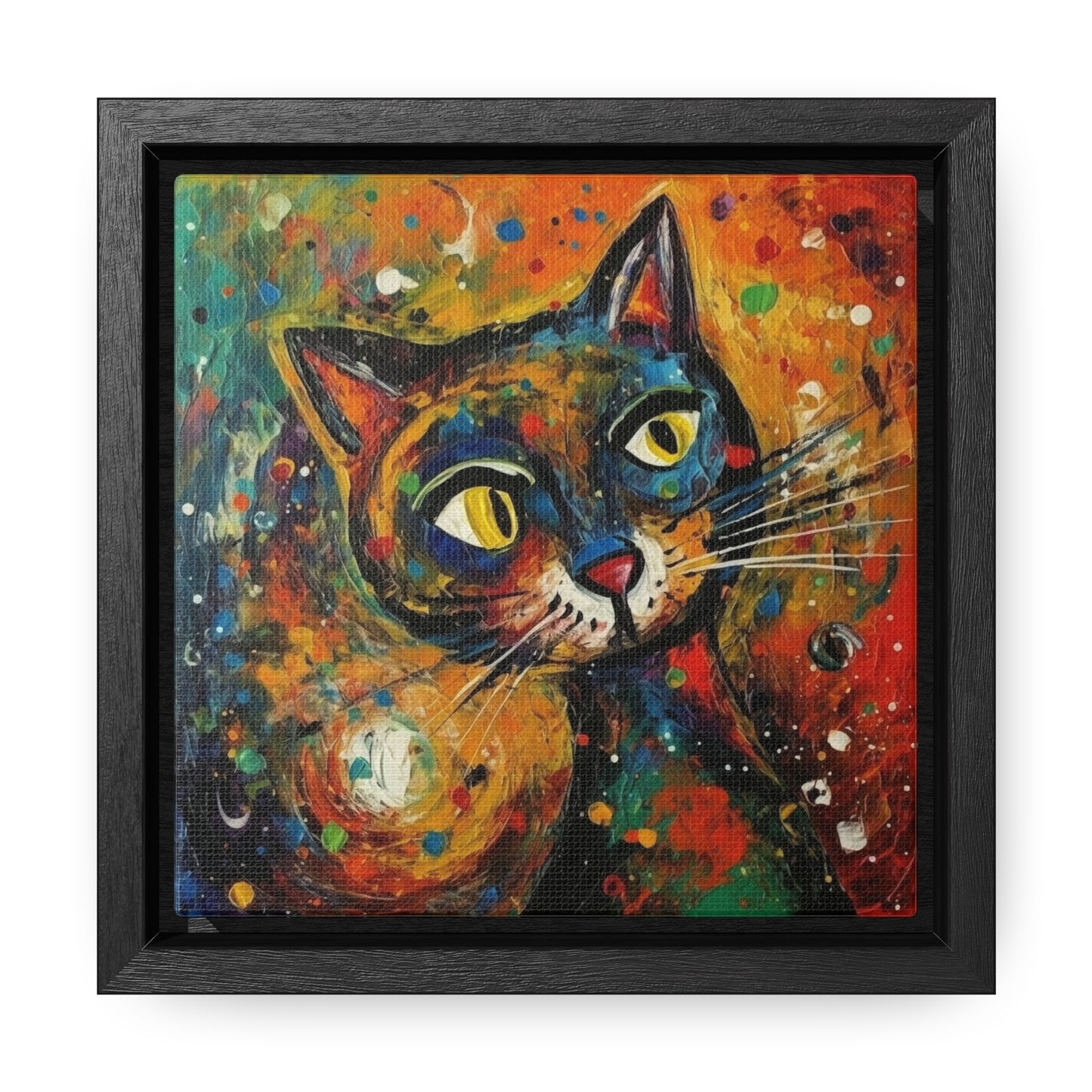 Cat 131, Gallery Canvas Wraps, Square Frame