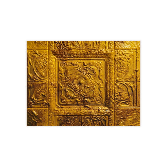 Gold 9, Ceramic Photo Tile