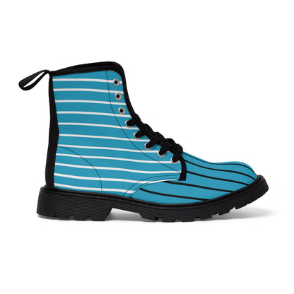 I'm, LINE, Men's Canvas Boots, Turquoise