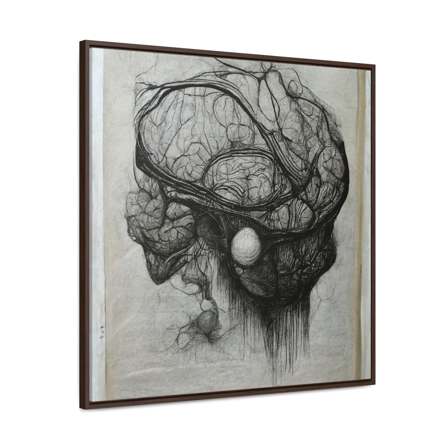 Brain 60, Valentinii, Gallery Canvas Wraps, Square Frame