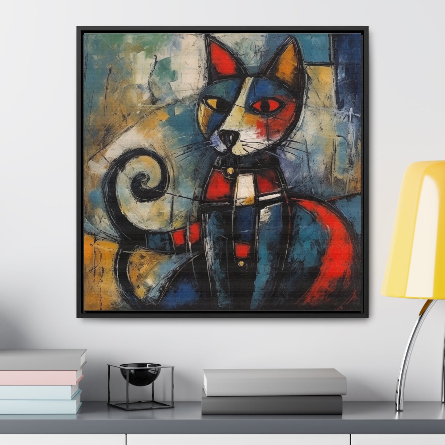 Cat 68, Gallery Canvas Wraps, Square Frame