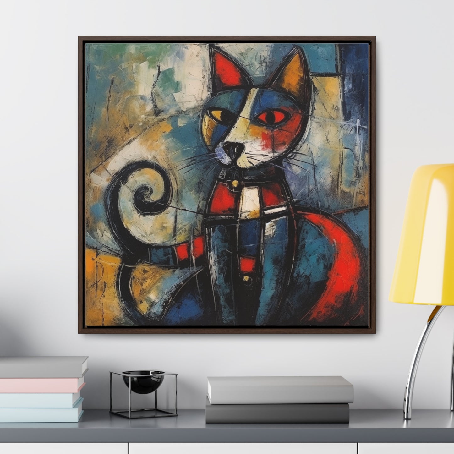 Cat 68, Gallery Canvas Wraps, Square Frame