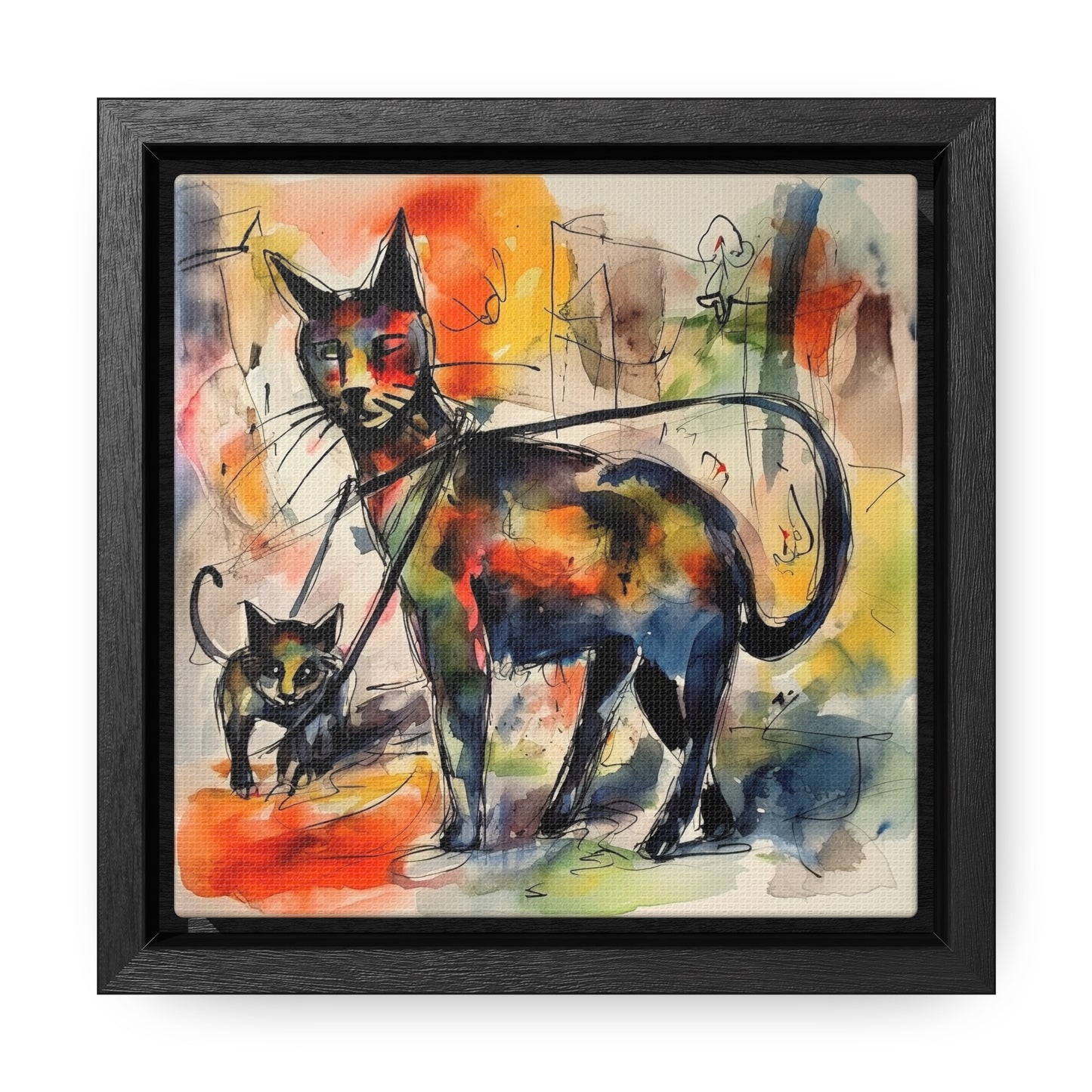 Cat 72, Gallery Canvas Wraps, Square Frame